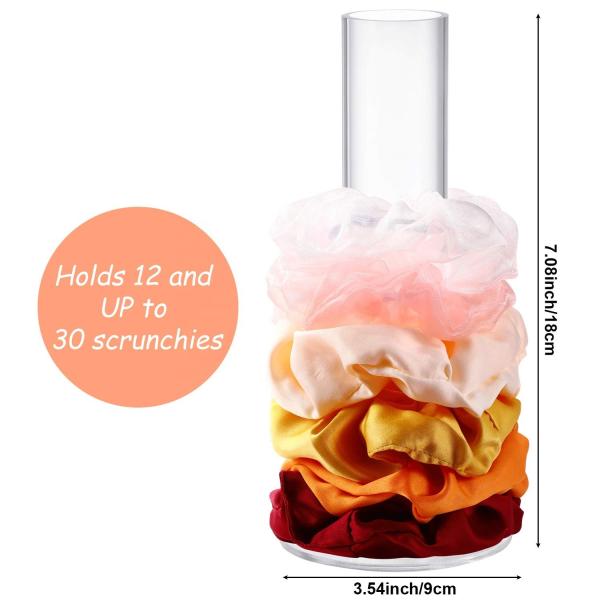 Acrylic Clear Display Stands Tall Clear Acrylic Scrunchie Hair Tie Bracelet Holder 24cm