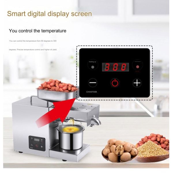Multifunctional Household Home Provided Peanut Oil Extraction Machine Cold Hot Pressing 8 KG Other