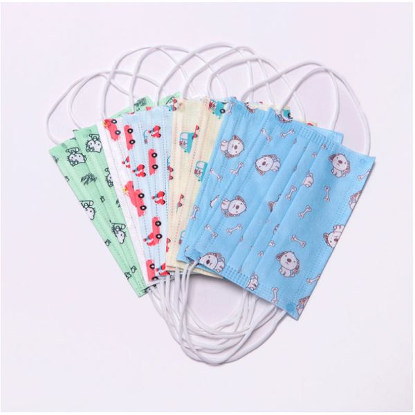 Printed Kids Protective Wearing Medical Mask 3 Ply For Baby Children