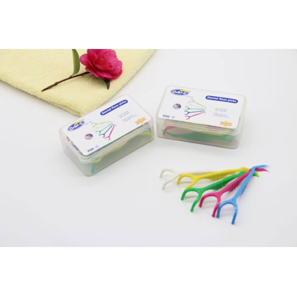 16 Pcs Pack Dental Floss Picks Toothpicks , Stick Oral Clean Care Flosser Sword