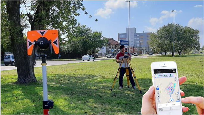 Известная марка Kolida 442-R10u 2′ ′ R1000 Двойная ось жидкий компенсатор Общая станция обследования