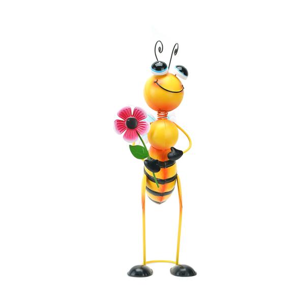 Decoração decorativa da casa do metal de Art Ornaments Multiple Carton Bee do metal