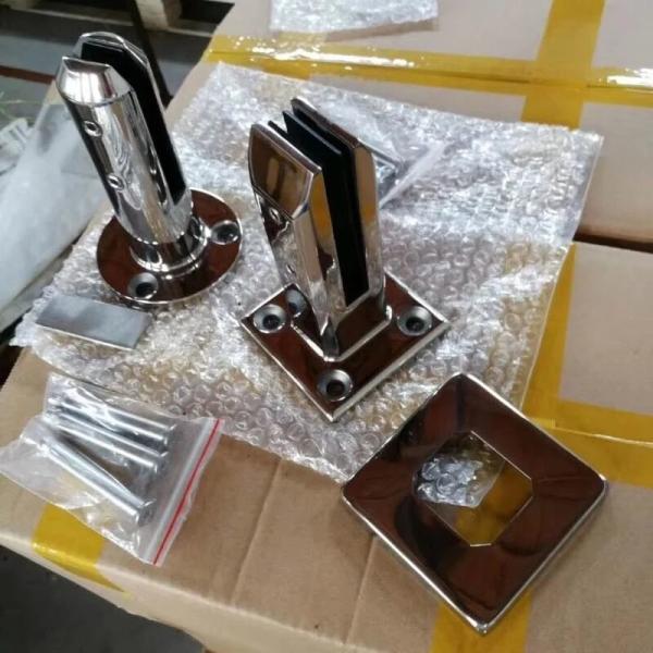 Grampos de vidro de espigão de aço inoxidável padrão personalizados para esmalte de espelho do sistema de barrancos