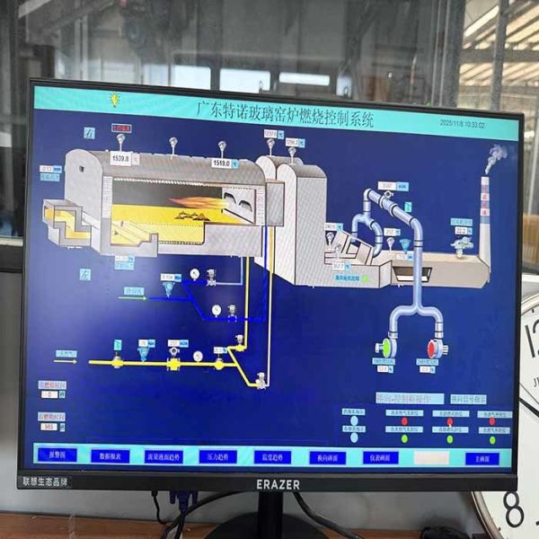 Customized Furnace Control System with Gas Burners and Computer Display