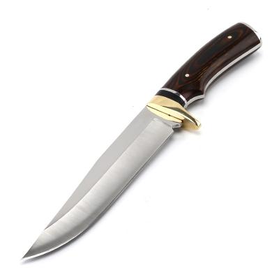 30cm Wooden Handle Machete Black Butcher Long Blade Knife 3Cr13 Stainless Steel