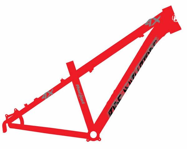 Versatile All Mountain Hardtail Frame , Bmx Dj Bike Frame Tapered Headtube