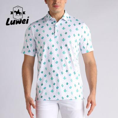 Spring Sublimated Embroidery Polo Shirts Polyester Formal Short Sleeve