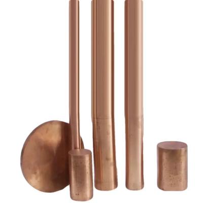 8mm Diameter 99.9%  T1 T2 Solid Copper Bar  Yellow Cu Bar  H62 H59 Red Copper Tu1 Tu2 Pure Copper Bar
