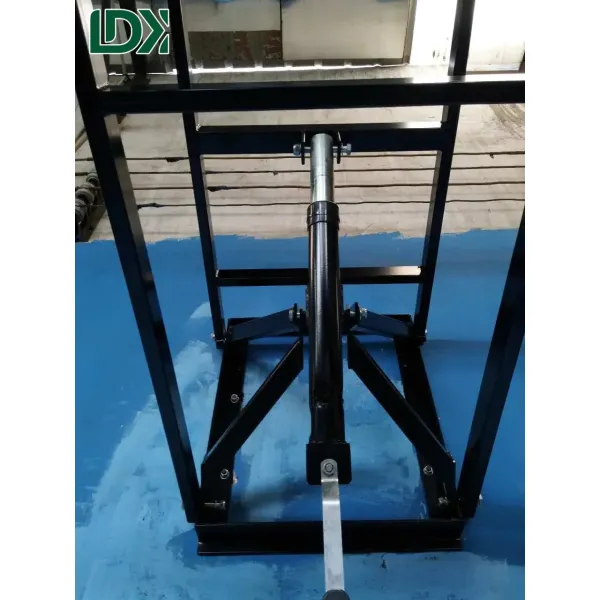 Portable Durable Wall Mounted Adjustable Height Tempered Glass Basketball Hoop For Schools LDK10017