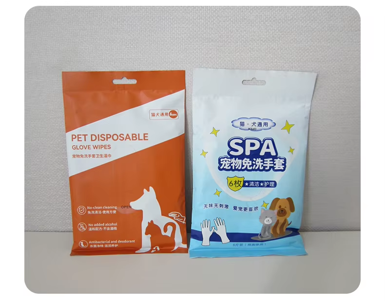 non woven Dog Teeth Cleaning Finger Pads Clean Teeth Finger Pads For Dogs