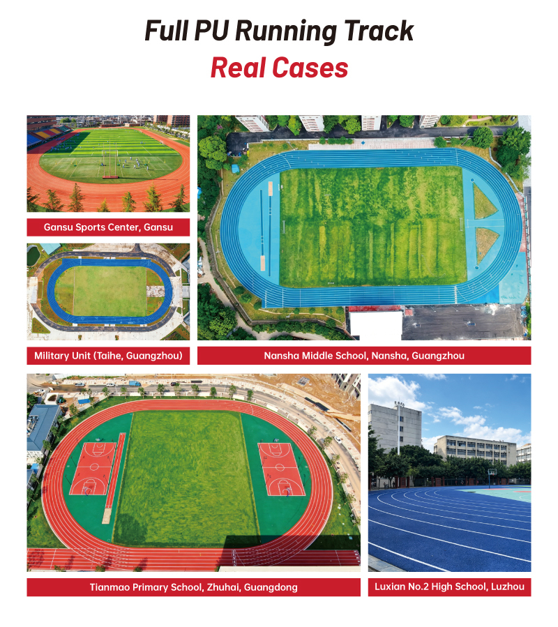 IAAF Certified Running Track With Enhanced Friction And Shock Absorption
