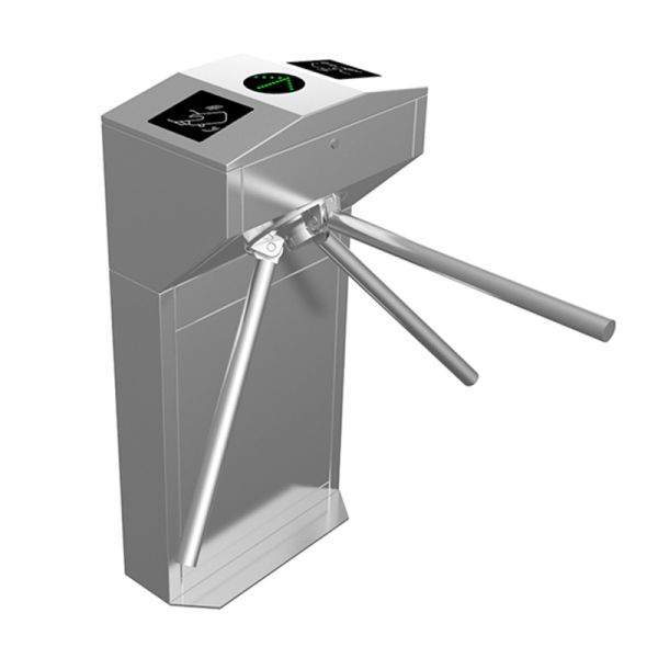 550mm Lane Width SS304 Vertical Tripod Turnstile Gate with Bidirectional Rotation for Access Control
