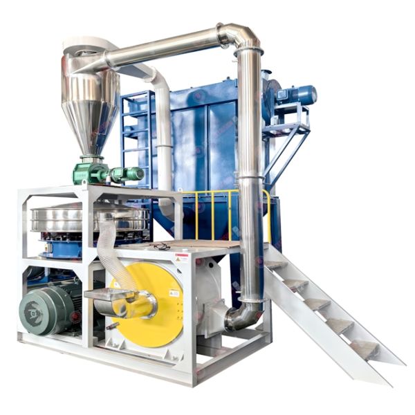 Plastic Waste Pvc Wpc Flooring Foam Board Sheet Door Profile Crushing Pulverizing Machine