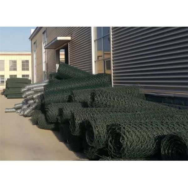 Hot Dipped Galvanized Double Twist Woven Steel Wire Mesh Gabion Cage Box