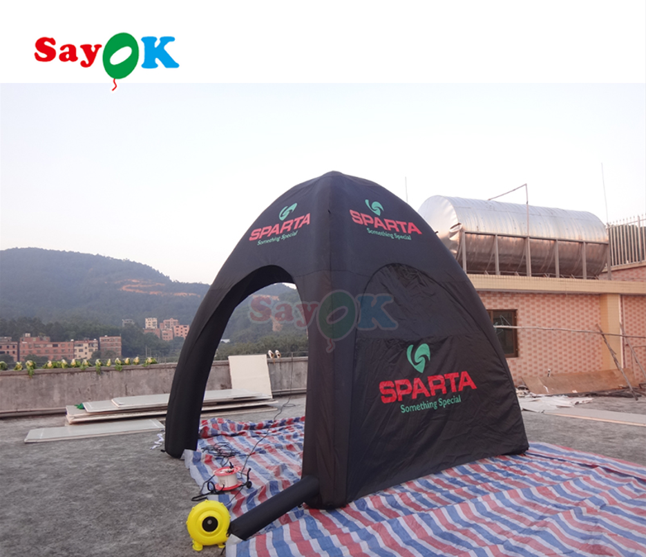 Venta al por mayor Inflable Cúpula de iglú Marquee Canopy Gran carpa inflable Cuatro piernas Camping Carpa de araña inflable para la publicidad