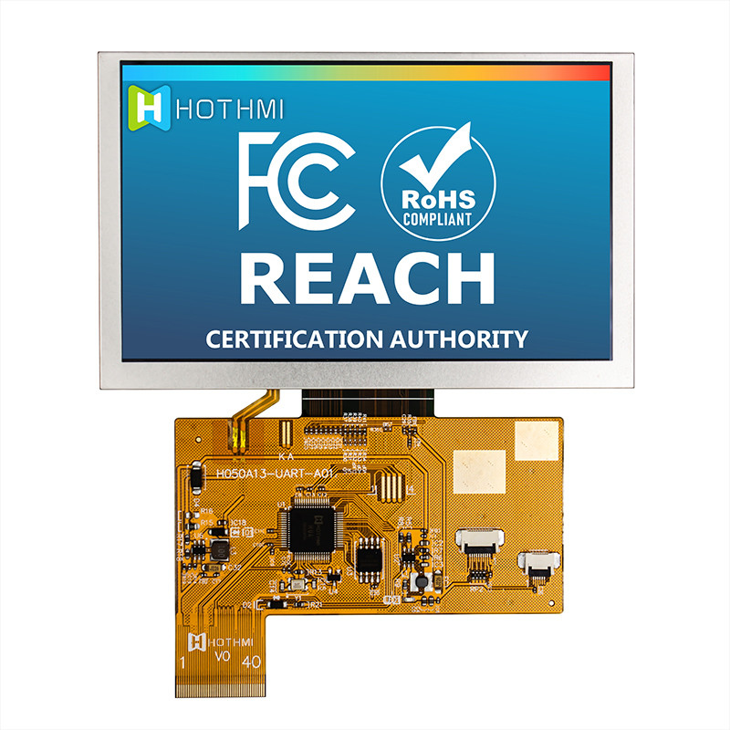 5,0 солнечный свет экрана дисплея дюйма умный серийный 800x480 UART TFT читаемый