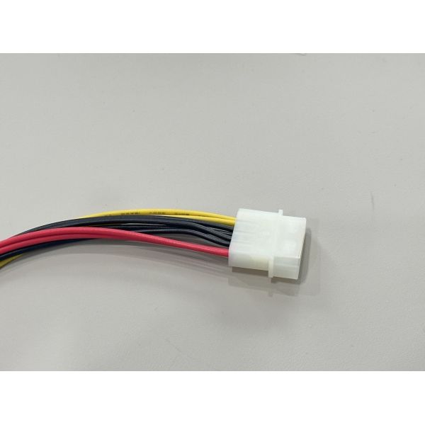 Product Title (≈25 words) 4pin power splitter connector cable, male to dual female wire harness, electrical terminals for PSU, SATA,automotive, internal computer power transmission customization