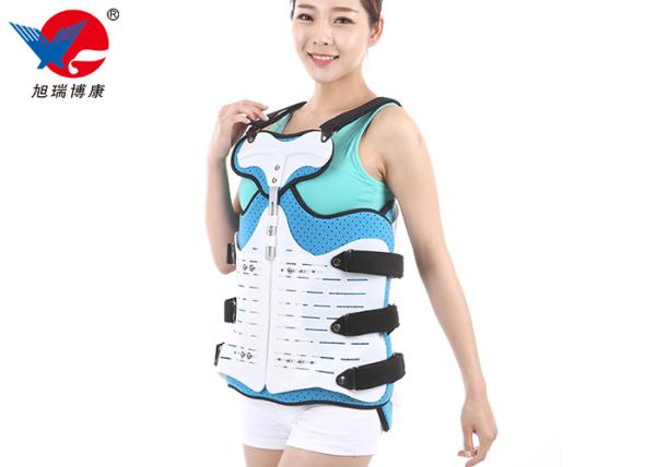 Flannel And PVC Thoracic Lumbar Sacral Orthosis Brace For Lower Back Pain Treatment