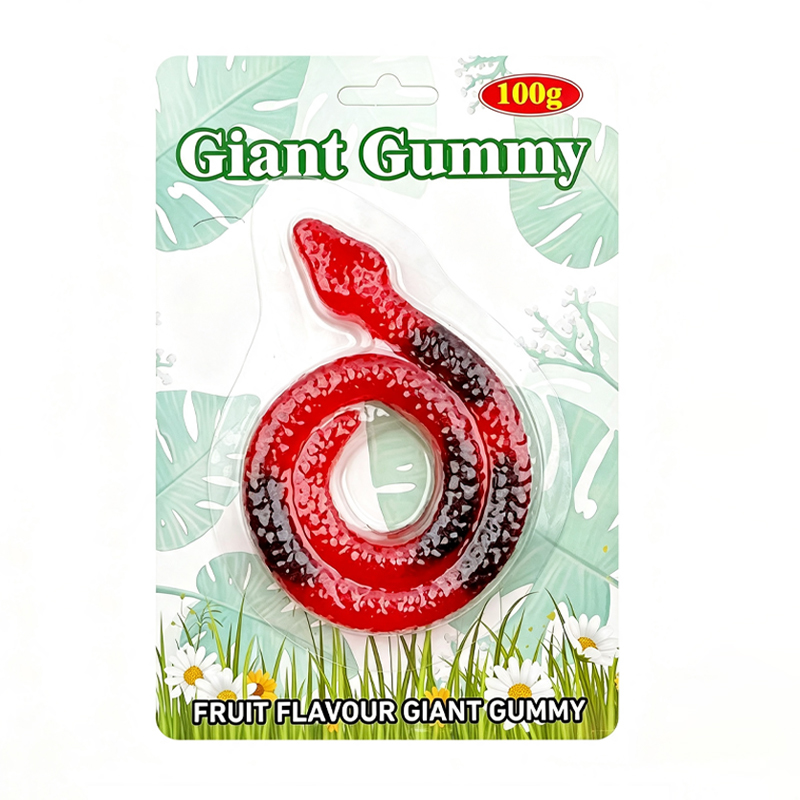 Giant Gummy Candy Assorted Cartoon Shape Fruit Flavor 100g Soft Chewy Candy Sweets