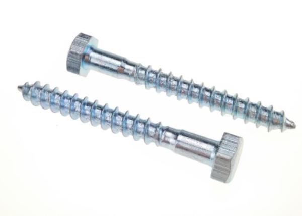 Zinc Steel Hex Head Lag Screw for Wood Plasitc ASME B18.2.1 Fastener