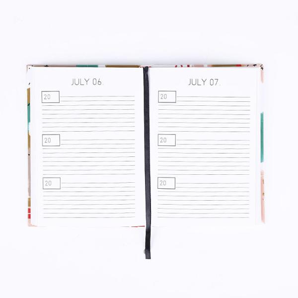 Hardboard Cover Custom A5 Size Dated Weekly Daily Journal Planner Diary Sewing Binding