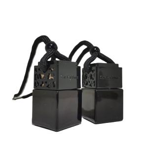 Botellas de fresante de aire para automóviles de 8 ml de color negro brillante