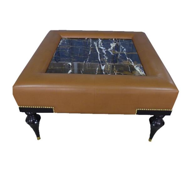 Upholstered Living Room Coffee Table Wooden Bedside Table Brass Color Earth - Friendly