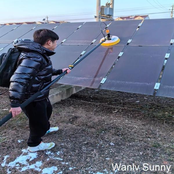 High Pressure Cleaning WLS-3-2-5WL Single Head Cleaning Brush for Solar Panel Care
