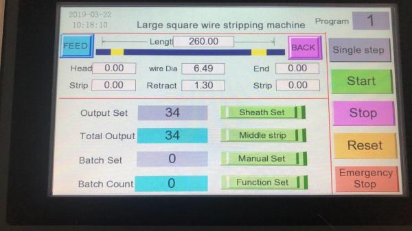 English Catheter Dia.:6-20mm Wire head strip: 0.1-200mm Wire tail strip:0.1-120mmAutomatic Wire Cutter Stripper Machine