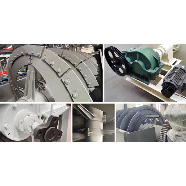 Máquina de limpieza de rodillas abrasivas de doble espiral para arena de río, arena de cuarzo y grava de procesamiento fino