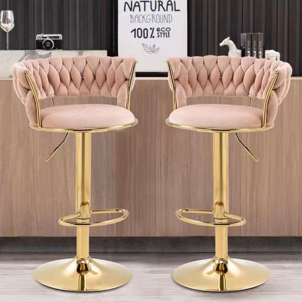 Adjustable High Bar Chair Modern European Make Up Luxury Minimalist Lounge Chaise Haute Pour Interior Decoration