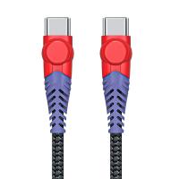 480Mbps 3A Usb en nylon C à Usb câblent l'appui de données de la couleur rouge PS5 de 3FT