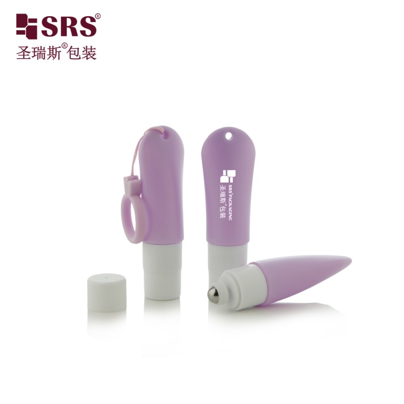 KG2-20ML Tube Shape HDPE Bottle With Hole Rope For Anti-Itch Liquid Roller Ball Bottle