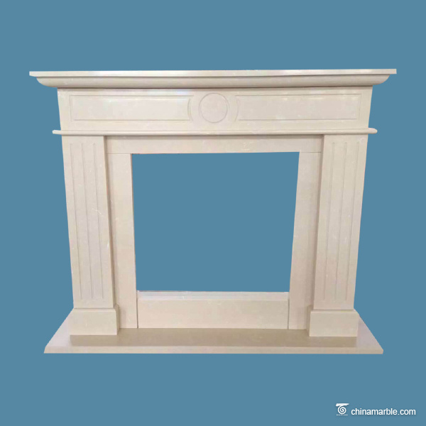 China natural stone , White Marble Fireplace Surround And Hearth