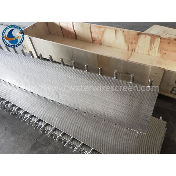 barra plana de la ranura Sus304 Johnson Screens With Round Support de 0.5m m