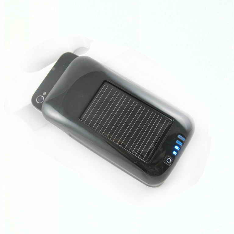 Lithium Battery Iphone Solar Charger For AC Charging , USB Charging And Solar Charging