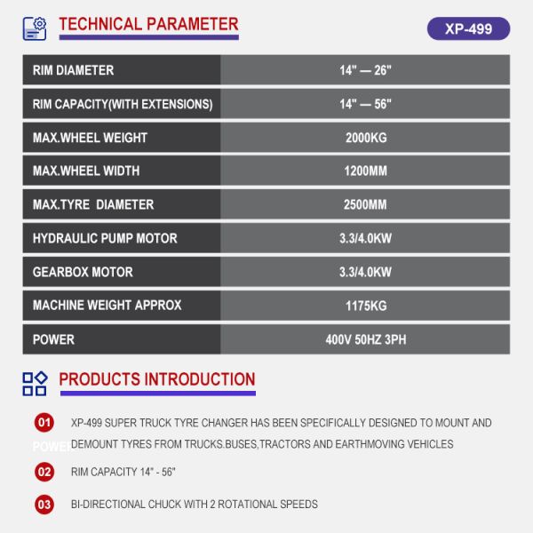 Super Tire Repair Equipment Truck Tyre Changer