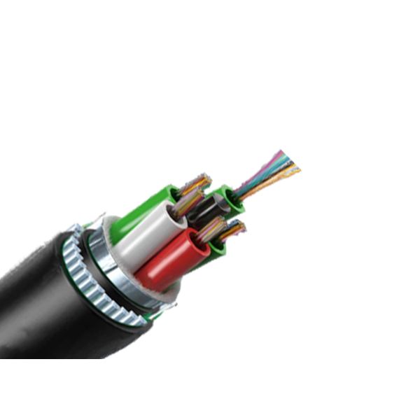 Steel Wire Armored Anti Rodent Fiber Optic Cable Double Sheath Jacket GYTS33