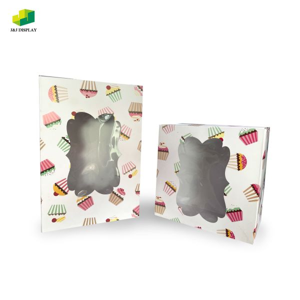 CMYK Color Small Cardboard Box 300g For Cake Advertising