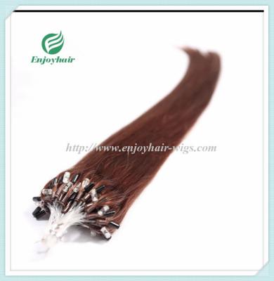 Micro ring loop hair extensions 16-26L brazilian remy hair 33# color hair