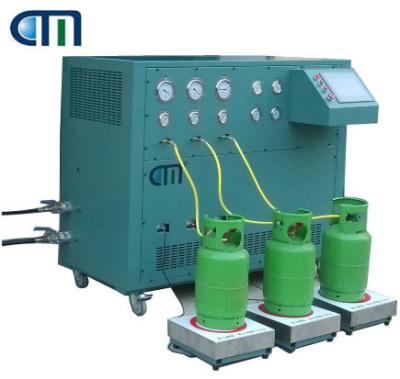Trois stations R22 / R134a machine de remplissage de charge de réfrigérant pour réservoir ISO