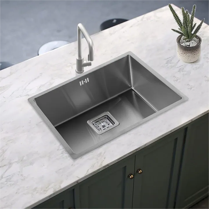 Large Size Stainless Steel Black Single Bowl Rectangular 16G/18G 28 Inches Kitchen Sink
