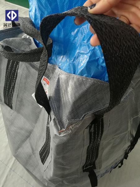 Steel Powder PP Big Bag 1 Ton Recycled Jumbo Bag Cross Corner Loops
