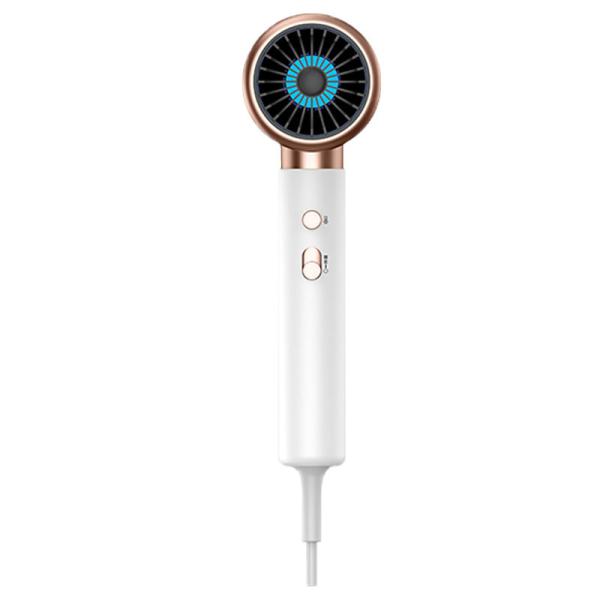 2000W Big Power Fast Drying White Household Negative Ion Hair Dryer With Attachments
