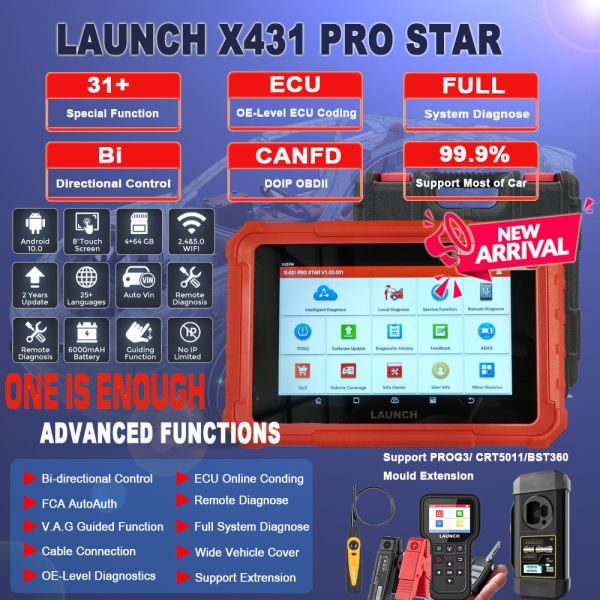 2024 Lançamento X431 PRO STAR Scanner de diagnóstico