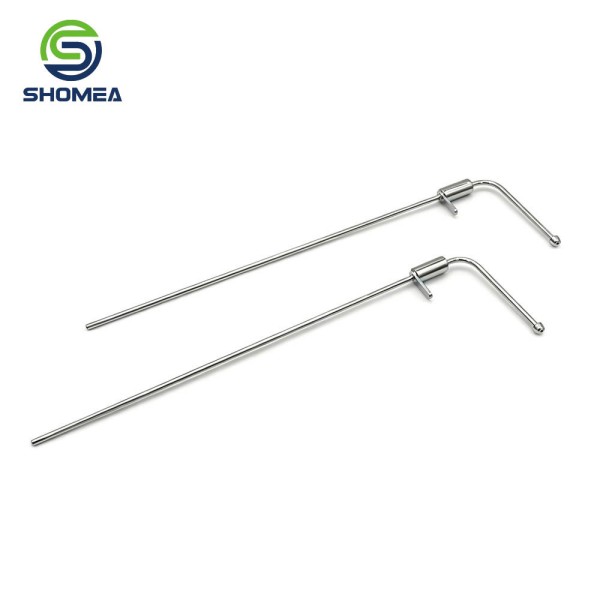 Customized L‑Shape Bent Tip IVD Sampling Needle with Locating Tab for Medical Equipment