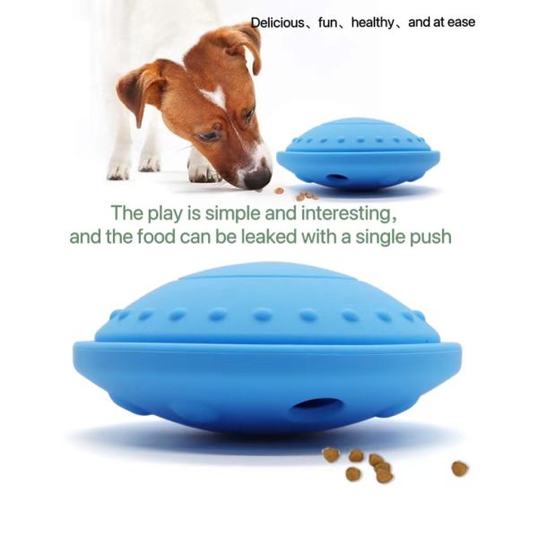Interactive Food Ball Toy Durable Silicone Chew Ball for Dog Treat Puzzle and Training