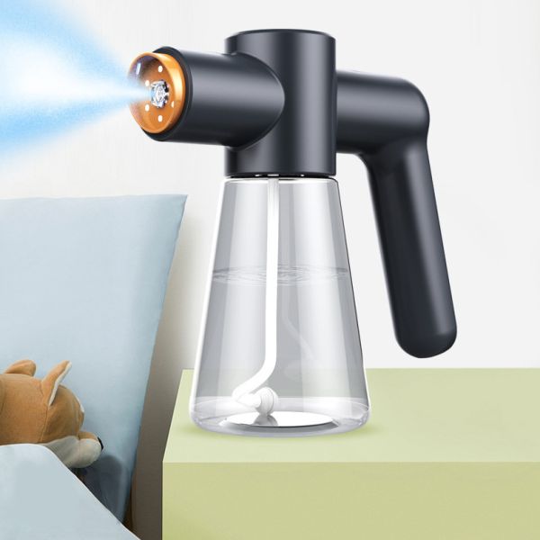 730ML Electric Disinfectant Spray Gun 1~1.5m Distance Blue Light Sanitizer Gun