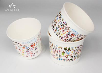 Multiple Sizes Water Proof Gelato Paper Cups Custom Printable Anti Leaking