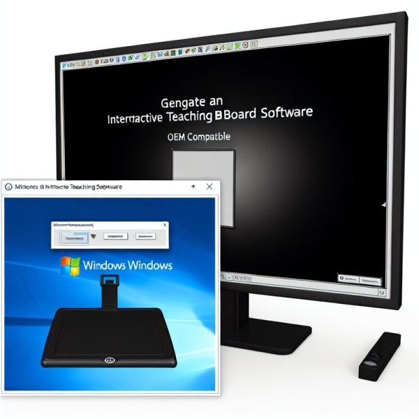 Logiciel de tableau interactif compatible avec tous les Windows, Noir ou Compatible OEM